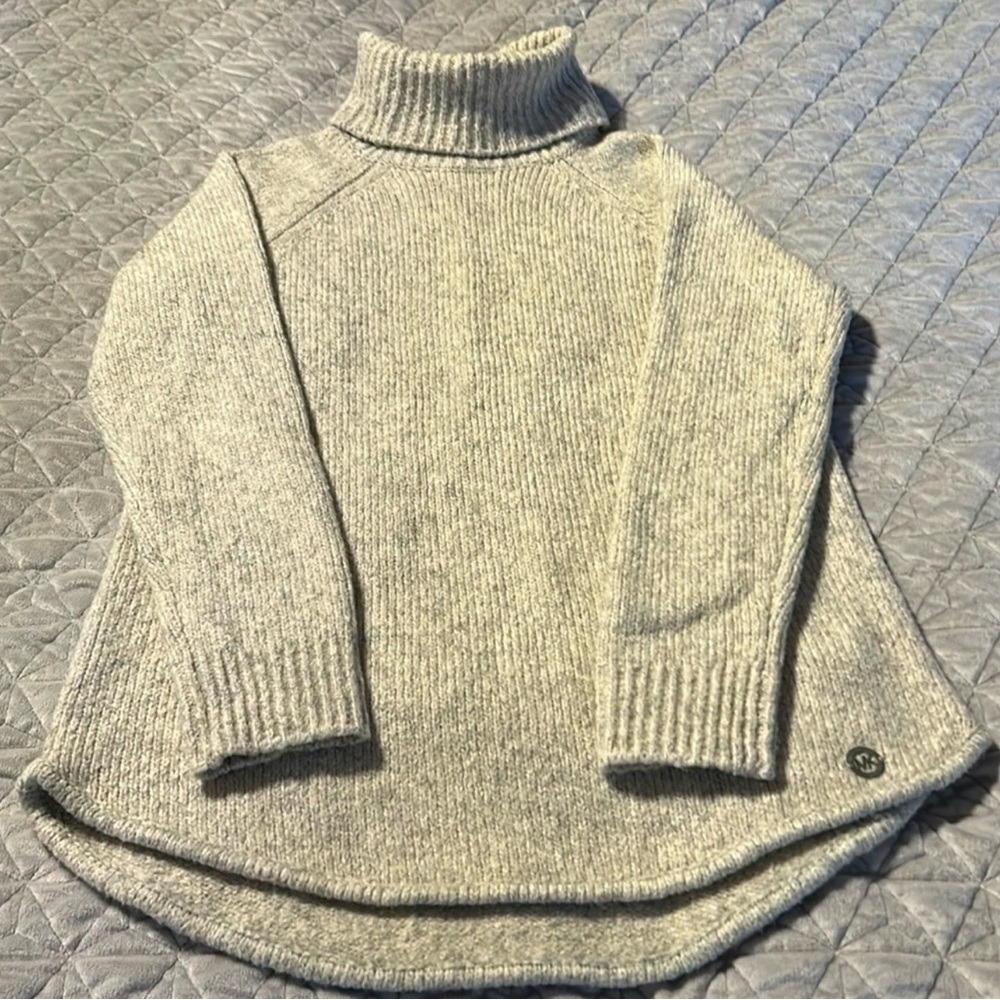 Michael Kors Light Gray Turtleneck Sweater